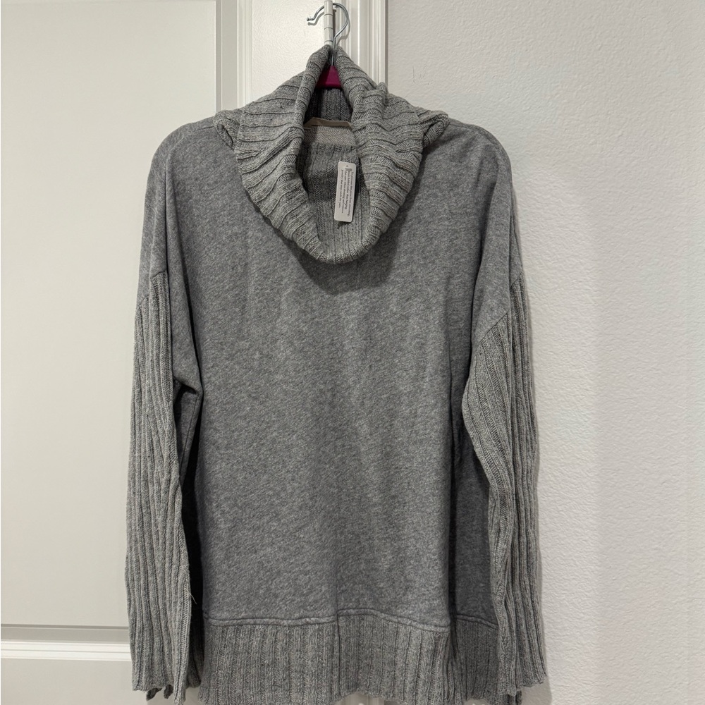 Soft Surroundings Gray Cowl Neck Sweater
